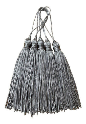 Franjas De Seda Pingente Tassel Preto 25 Unidades Cor Cinza