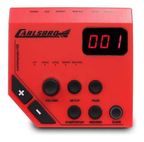 Imagen 5 de 10 de Bateria Electronica Carlsbro 3 Drums Pedales Club100 Midi