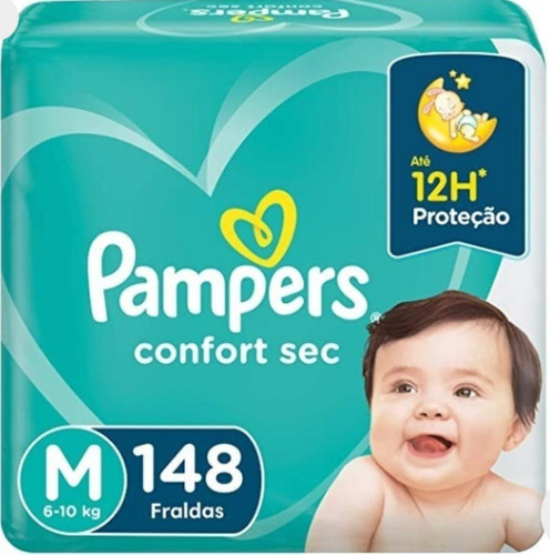 Fraldas Pampers Confort Sec XG