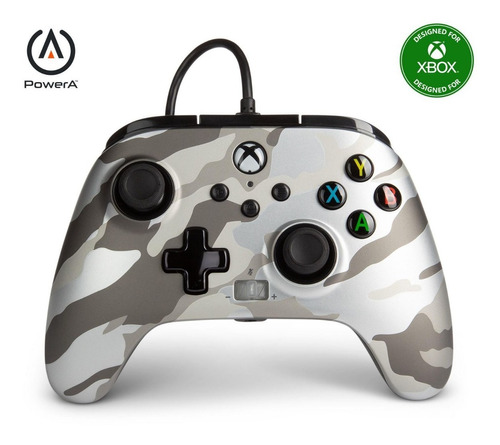 Imagen 1 de 3 de Control Powera Enhanced Wired - Whitecamo Xbox Sx|s - Sniper