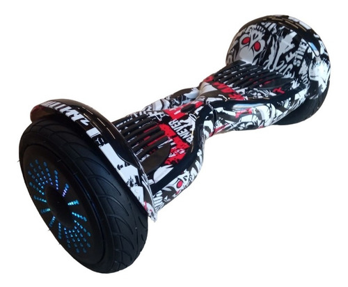 Imagen 2 de 6 de Hoverboard Electrica Patineta Con Luces Ruedas 10 Pulgadas