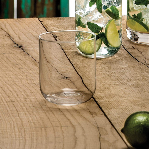 Vaso De Vidrio Sublime Cristalino 450 Ml Luigi Bormioli Color Transparente