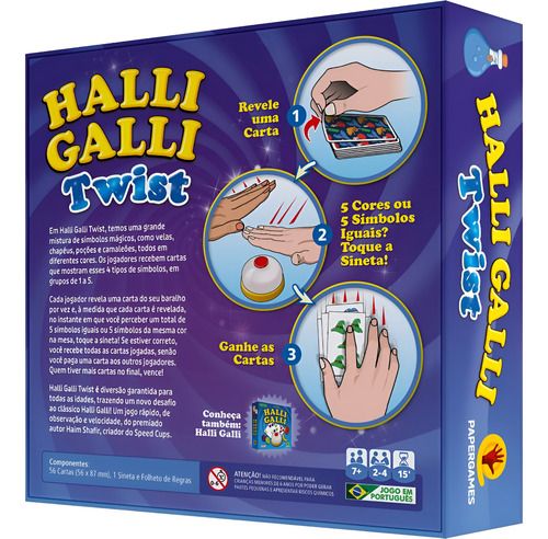Halli Galli Twist Papergames Jogo De Tabuleiro