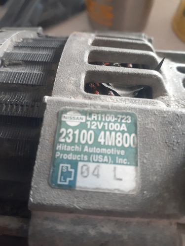 Alternador Para Nissan Sentra 4 Cylindros 00/03 23100 4m800 