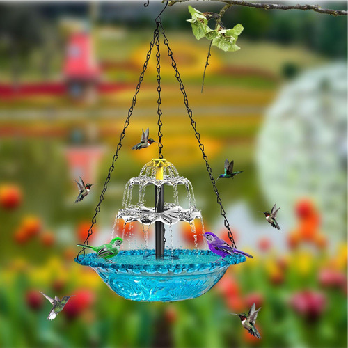 Fuente De Agua Para Pájaros Con Energía Solar Fuente Solar P