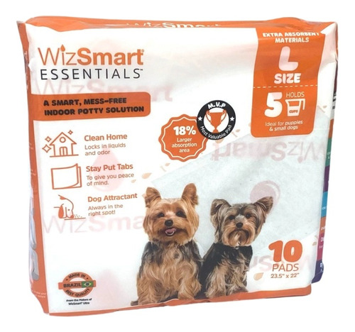 Paños Sanitarios Para Mascotas Wiz Smart Petix, 10u