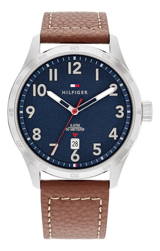 Reloj Tommy Hilfiger 1710559 Forrest Acero Cuero Hombre