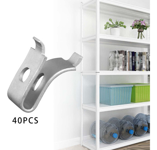 40x Clips Para Estante De Gabinete Clavijas Para Estante