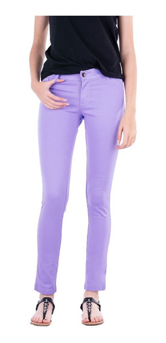 Pantalon Chupin De Gabardina Mujer - Colores - B A Jeans