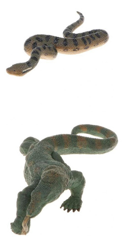 De De 2 Piezas, Modelo Animal De Anaconda Para Niños De 18