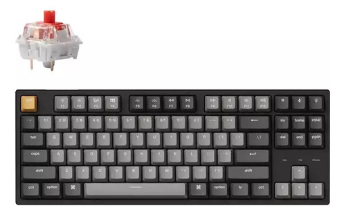 Teclado Keychron C1 Pro Wired Hot Swappable Rgb Red Switch