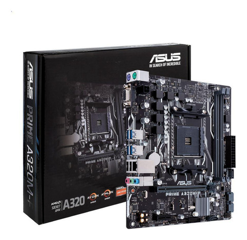 Placa Mãe Asus Prime A320m-f Soquete Am4 Ddr4 Para Ryzen