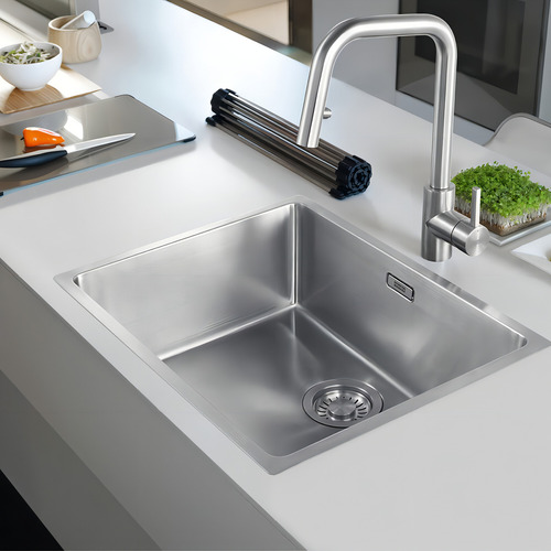 Franke cuba de embutir com acessórios em inox línea 50x40