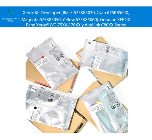 Xerox Kit Developer 675k85030 675k85040 675k85050 675k85060