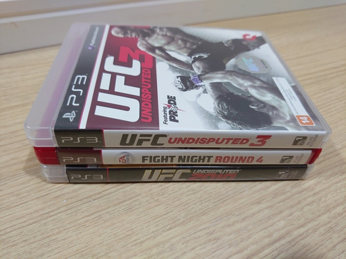 Coleção Ufc Undisputed 3 2010 E Fight Night Round 4 Para Ps3