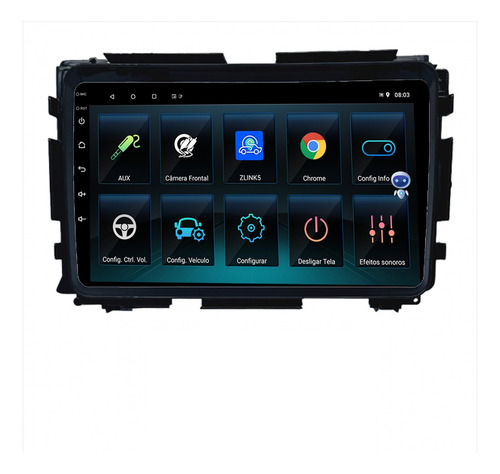 Multimidia Hrv 16/21 9p Qled Android Carplay 2gb 32gb