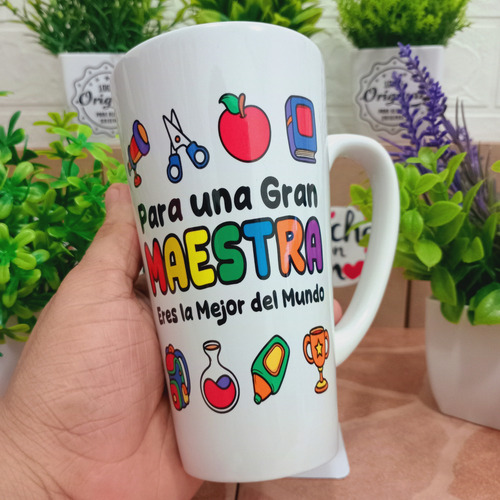 Taza 17 Onzas Cónica Super Poder Maestra / Maestro