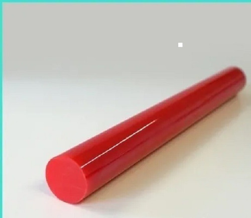 Imagem 2 de 5 de Tarugo De Poliuretano (pu) 40x300mm - 90 Shore - Vermelho