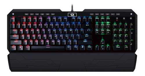 Teclado Gamer Mecánico Panel Aluminio Redragon Indrah K555