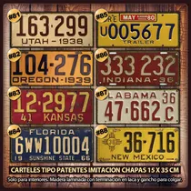 Comprar Pack 3 Patentes Vintage Carteles Decorativos - No Son Chapas