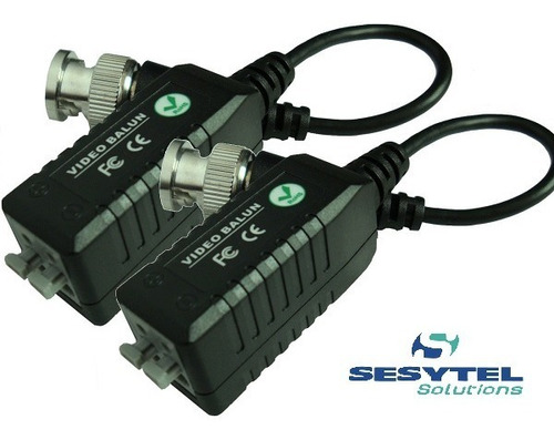 Balun X2 Blister Pasivo Tranceptor Bnc 1ch Precio Por Par