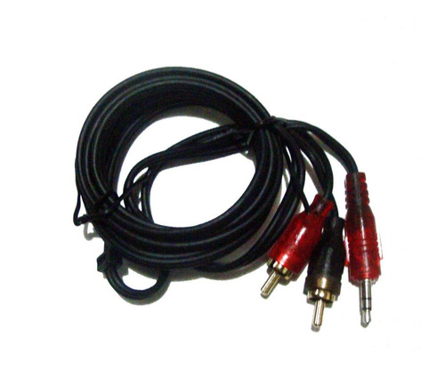Imagen 3 de 6 de Cable De Audio Kracs Rca Plug 3.5 Mm Auxiliar 1.8 M