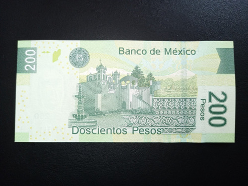 Billete 200 Pesos, Sin Circular, Sor Juana Serie A (Usado)