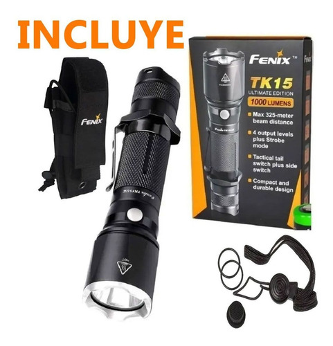 Imagen 6 de 10 de Linterna Led Cree Fenix Tk15ue De Mano 1000 Lumen Potente