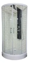Comprar Mampara Gorena Box Ducha Hong Kong 90cm Cabina Curva S\u002Fbase Armazón Blanco Panel Transparente