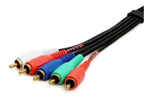Cables Rca - 12 Ft 5-rca Componente Cable Coaxial De Video-a