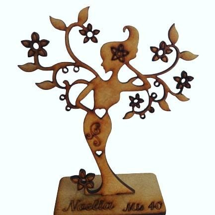 Figura Souvenirs Arbol Dama 13cm X 10u