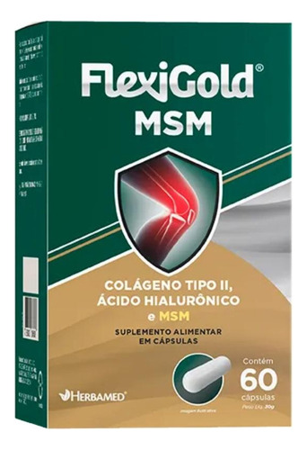 Flexigold Msm Herbamed 60 Cápsulas Sem Sabor