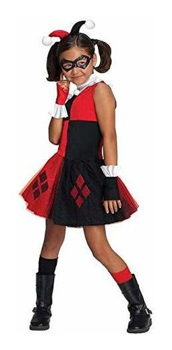 Dc  Villain Collection Harley Quinn Traje De Niña Con