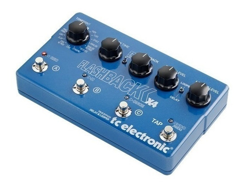 Pedal De Efecto Tc Electronic Flashback X4 Delay  Azul