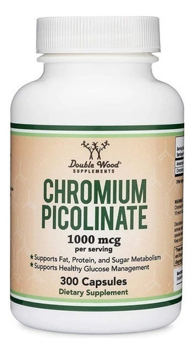 Double Wood | Chromium Picolinate | 1000mcg | 300 Capsules