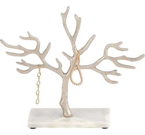 Soporte Para Joyería De Árbol De Mármol Con Base De Mármol,