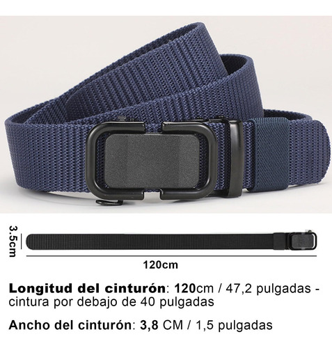 2 Pcs Cinturón Trinquete Reversible Cinturon Casual Hombre