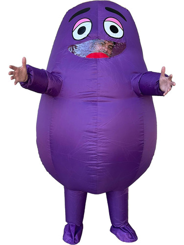 Mr Puffy Mueca Inflable - Disfraz Inflable Divertido, Transp