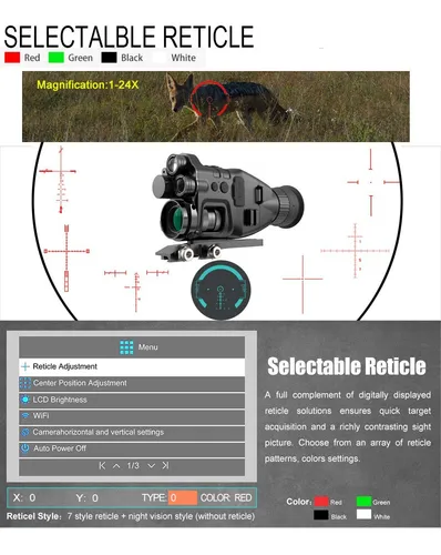 Vision Nocturna Infrarroja Digital Con Camara Y Video, 850 N