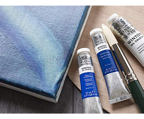 Pintura Al Óleo Winsor Y Newton Winton, Tubo De 200ml, Azul