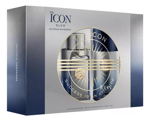 Perfume Hombre Banderas The Icon Elixir Edp 100ml + Deo Set