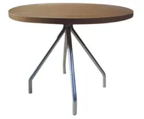 Comprar Mesa Redonda Living Cocina 100 Cm Fabrica Caño Base Central 