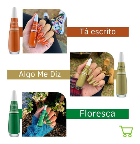 Kit 15 Esmaltes Impala Cores Da Sua Moda Lançamento Barato
