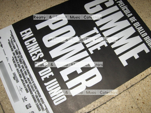 Molotov Poster 2 Pelicula Gimme The Power De Coleccion (Usado)