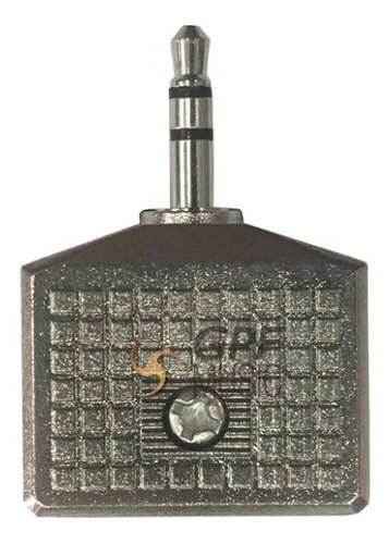 Adaptador 2 Jack 3.5 - Mini Plug 3.5 Stereo Metalico