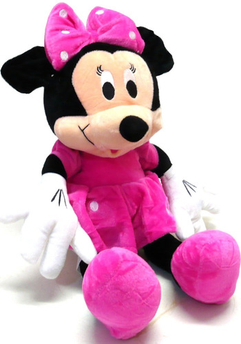 Boneco Pelúcia Minnie Mouse Rosa Médio 45cm Antialérgico