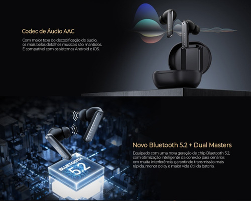 Imagem 4 de 8 de Fones Ouvido Bluetooth Haylou X1 Pro Cancelamento De Ruído