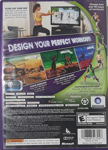 Jogo Do Xbox 360 Your Shane Fitness Evolved 2012 Completo (Usado)