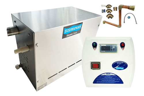 Sauna Gerador Vapor 9kw Inox 220v + Comando Digital Sodramar