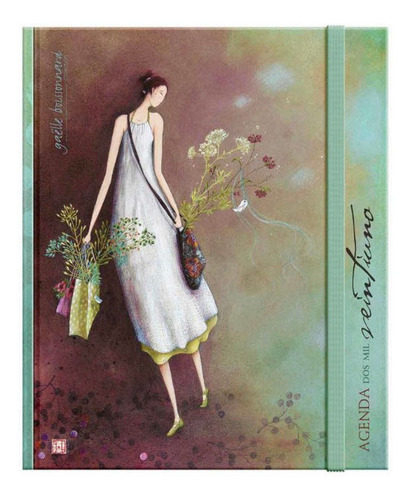Páginas para mujer con vestido de gaëlle Boissonnard Aquarupella 5,5 x 14 cm Tamaño 